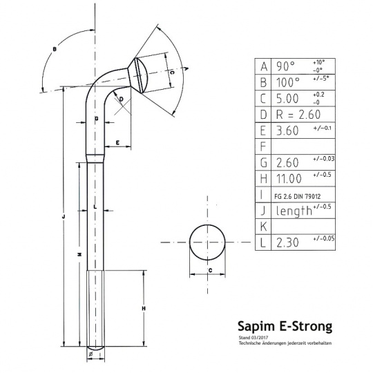 Rayons sapim e-strong  noir